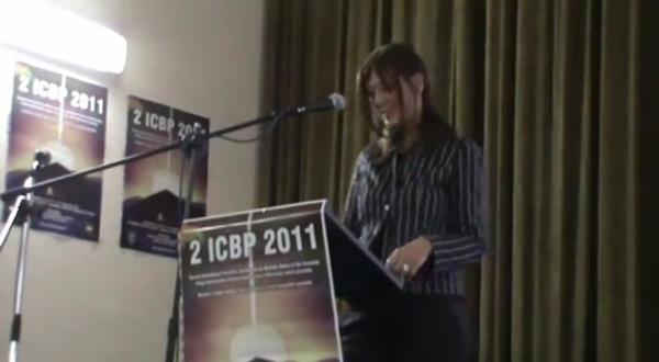 GOVOR PROFESORICE LUCIJE KRASOVEC LUCAS NA ICBP 2011