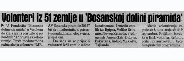 PRIJAVIO SE VELIKI BROJ VOLONTERA