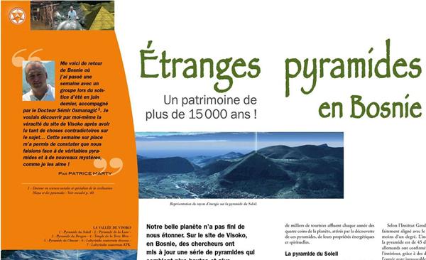 BOSANSKE PIRAMIDE U FRANCUSKOM MAGAZINU “SACREE PLANETE”