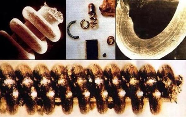 Ancient nanostructures found in Ural mountains are out of place and time