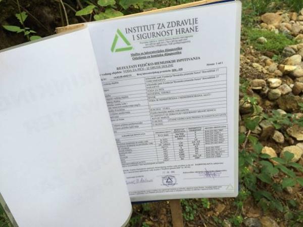 REZULTATI ANALIZE VODE U PARKU “RAVNE 2”