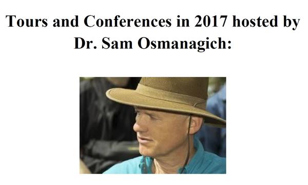 Tours and Conferences in 2017 hosted by Dr. Sam Osmanagich: