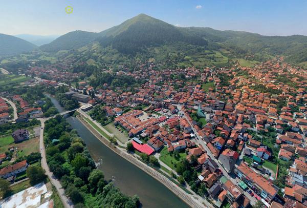 AERIAL VIDEO OF THE BOSNIAN VALLEY OF THE PYRAMIDS AND PARK “RAVNE 2”