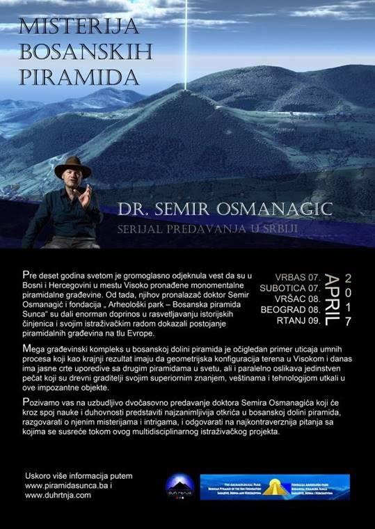 NAJAVA PREDAVANJA DR. OSMANAGIĆA U SRBIJI