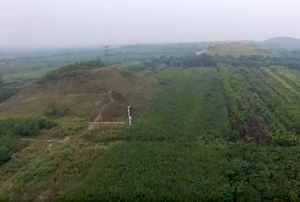 “First aerial footage of the unknown pyramids of Xian, China.”