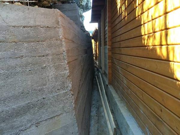 SUPPORTING WALL BEHIND THE FOUNDATION’S MUSEUM IS FINISHED