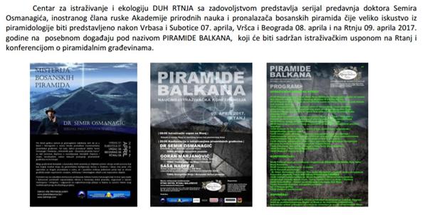 SERIJAL PREDAVANJA SEMIRA OSMANAGIĆA U SRBIJI I KONFERENCIJA PIRAMIDE BALKANA