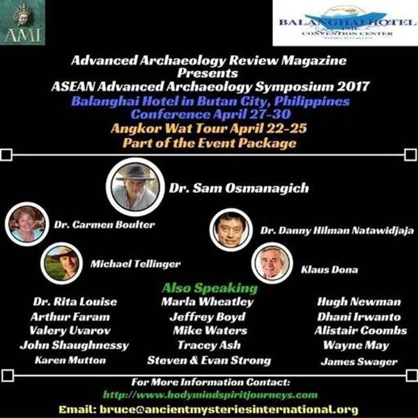 UPCOMING CONFERENCES FOR OSMANAGICH IN CAMBODIA, PHILIPPINES AND TIBET