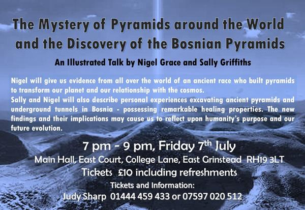 Invitation to a new talk on the Bosnian Pyramids and Beyond – exciting new findings