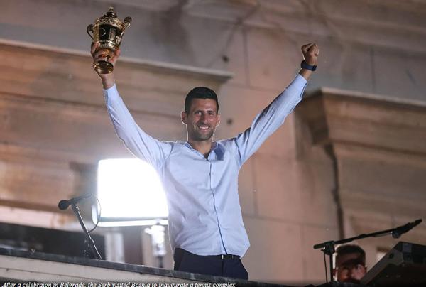 Novak Djokovic inaugurates tennis courts in Visoko, Bosnia