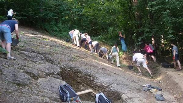 VOLUNTEERS CONTINUED WITH EXCAVATIONS ON THE NORTHERN SIDE OF THE BOSNIAN PYRAMID OF THE SUN
