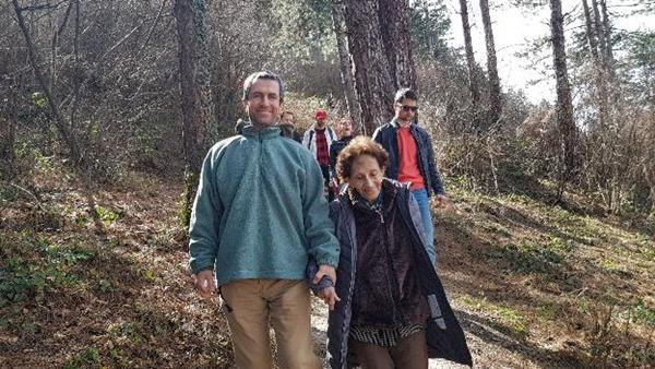 88-YEAR CLAUDIA FROM GENEVA AT THE BOSNIAN PYRAMID OF THE SUN