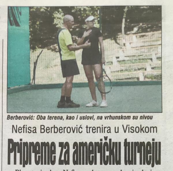 Press clipping: Nefisa Berberović trenira u Visokom