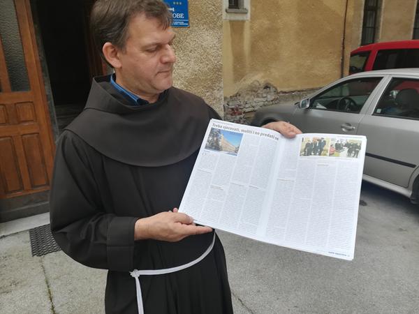 Fra Franjo Radman: Demant na pisanje portala i novina “Večernji list”