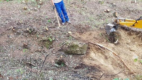 THE FOUNDATION IS SETTING AN ARCHEOLOGICAL DIG ON THE NORTHERN SIDE OF THE PYRAMID