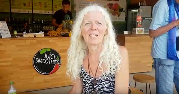 PAIN IN HER LEG IS GONE