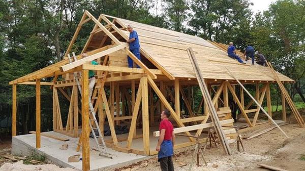 ROOFING OF THE AIR SPA BUILDING