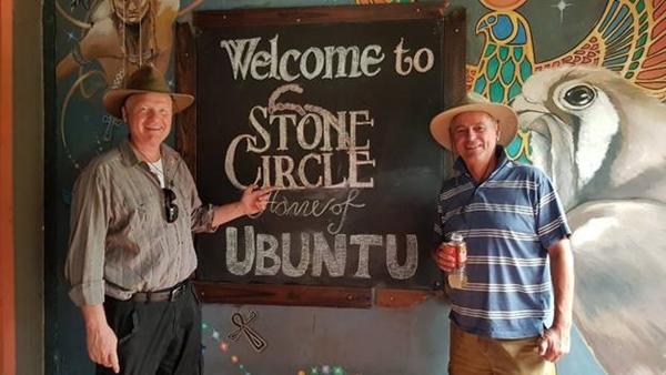 TELLINGER AND OSMANAGIC ARE FACING THE SOUTH AFRICAN STONE CIRCLE MISTERIA