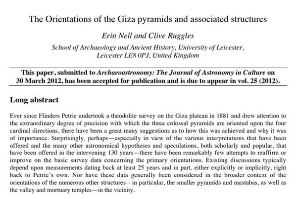 The Orientations of the Giza pyramids and associated structures