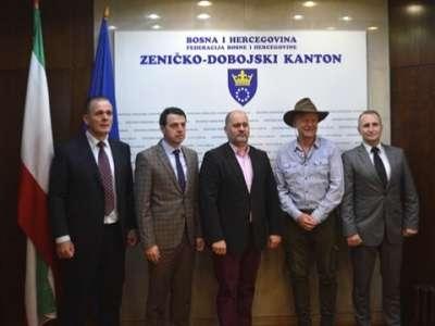 Dr. Osmanagić na sastanku kod premijera ZDK Ganića i ministara Jelića i Pekića