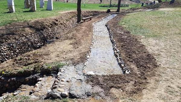 NEW INSTALLATION IN PARK ‘RAVNE 2’: WATER TRAIL FOR FOOT MASSAGE