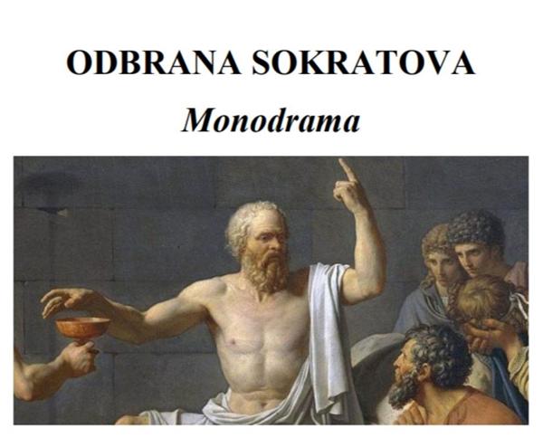 Monodrama ODBRANA SOKRATOVA u nedjelju u 18 sati u ‘Vremeplovu’