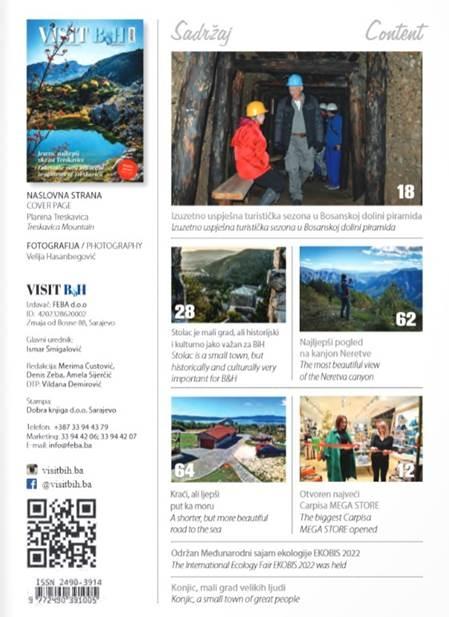 BOSANSKA DOLINA PIRAMIDA PONOVO U MAGAZINU „VISIT B&H“