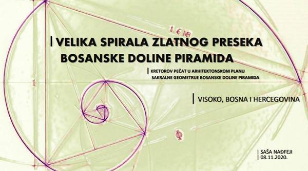 VELIKA SPIRALA ZLATNOG PRESEKA BOSANSKE DOLINE PIRAMIDA