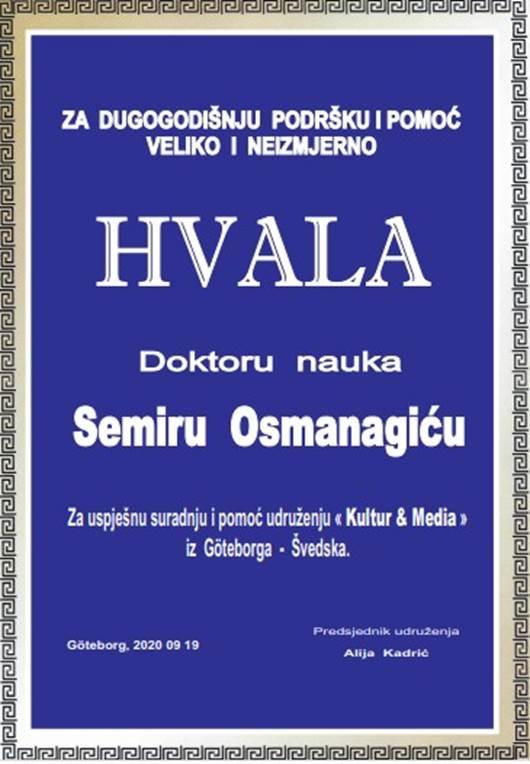 POZITIVNE PRIČE IZ SRCA BOSNE PRONAŠLE MJESTO I U MAGAZINU „KULTUR & MEDIA“ IZ ŠVEDSKE