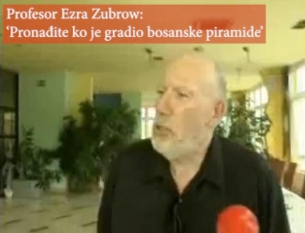 Profesor Ezra Zubrow: ‘Pronađite ko je gradio bosanske piramide’