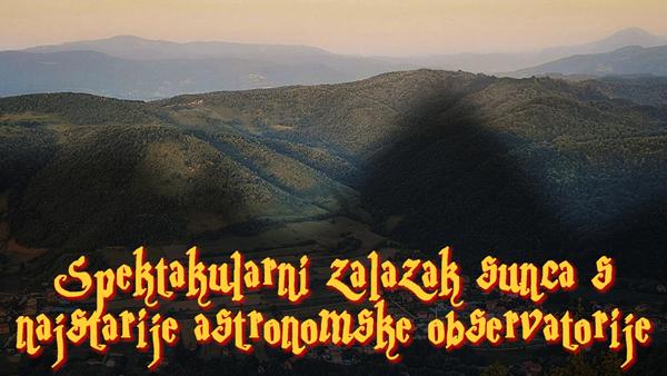 Spektakularni zalazak sunca s najstarije astronomske observatorije