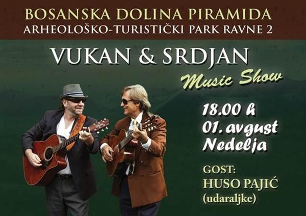 KONCERT ‘VUKAN & SRĐAN’ U PARKU ‘RAVNE 2’ U NEDJELJU U 18 SATI