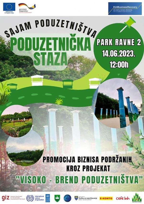 U SRIJEDU 14.JUNA U PARKU „RAVNE 2“ SAJAM „PODUZETNIČKA STAZA“