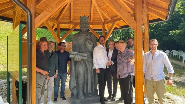 Otkrivanje statue Tvrtka I Kotromanića u parku “Ravne 2” u Visokom