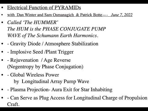 Electrical Purpose of PYRAMIDs: The ‘Hummer’/ ‘Gravity Diode’ – with Dan Winter and Sam Osmanagich
