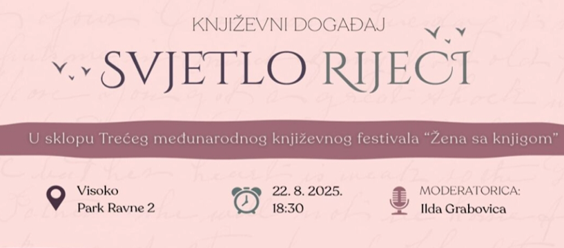KNJIŽEVNI DOGAĐAJ„SVJETLO RIJEČI“ u parku Ravne 2