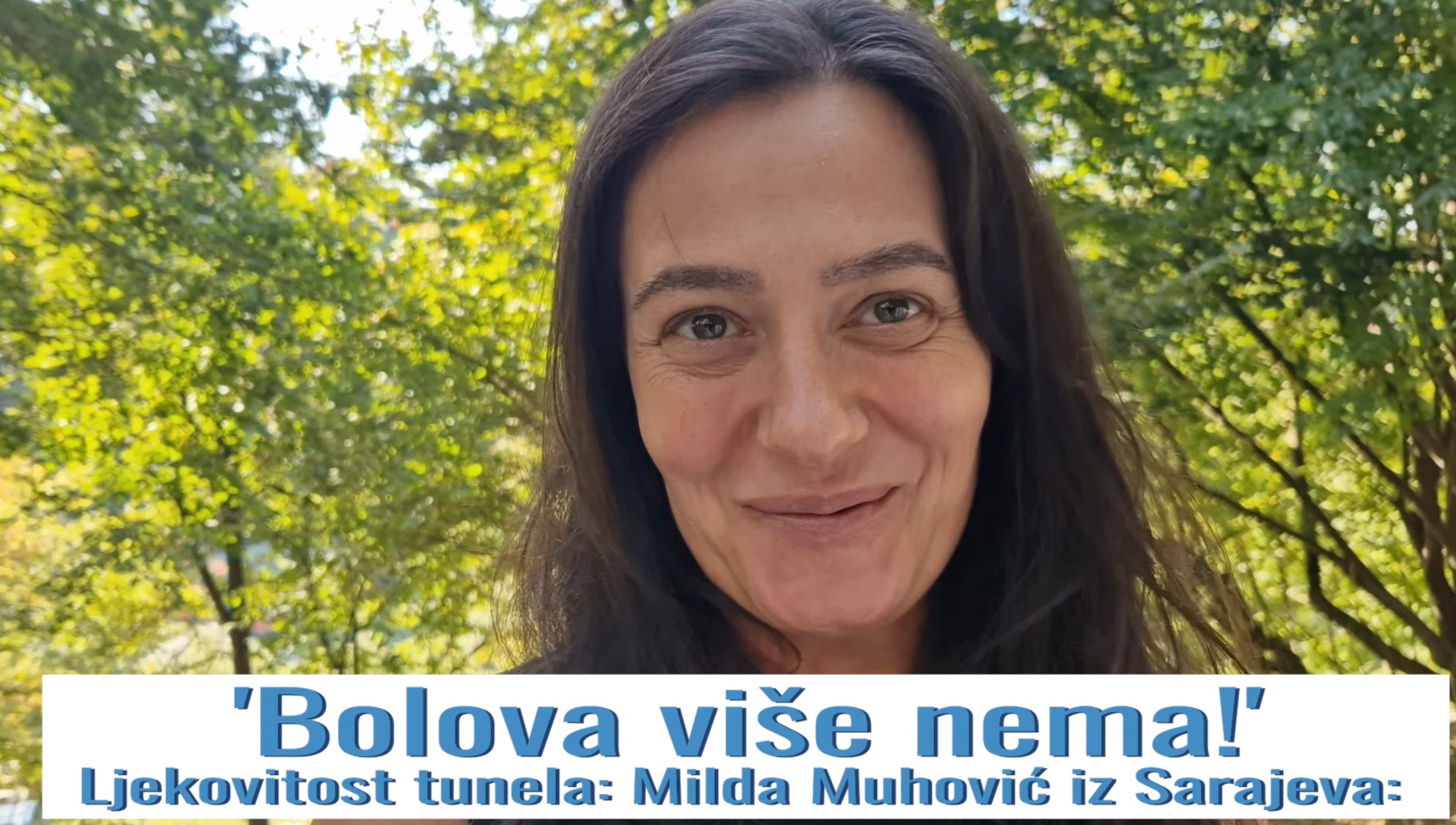 Ljekovitost tunela Milda Muhović iz Sarajeva: ‘Bolova više nema!’