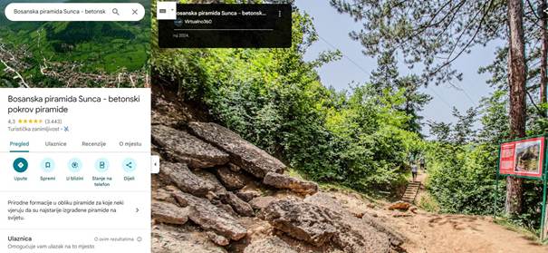 BOSANSKA DOLINA PIRAMIDA OD DANAS I NA GOOGLE STREET VIEW