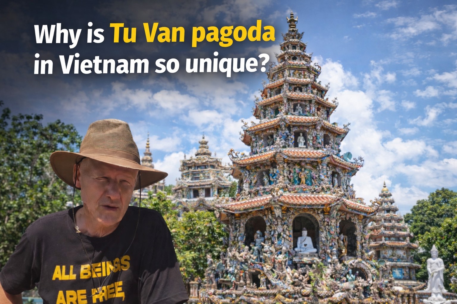 Why is Tu Van pagoda in Vietnam so unique?