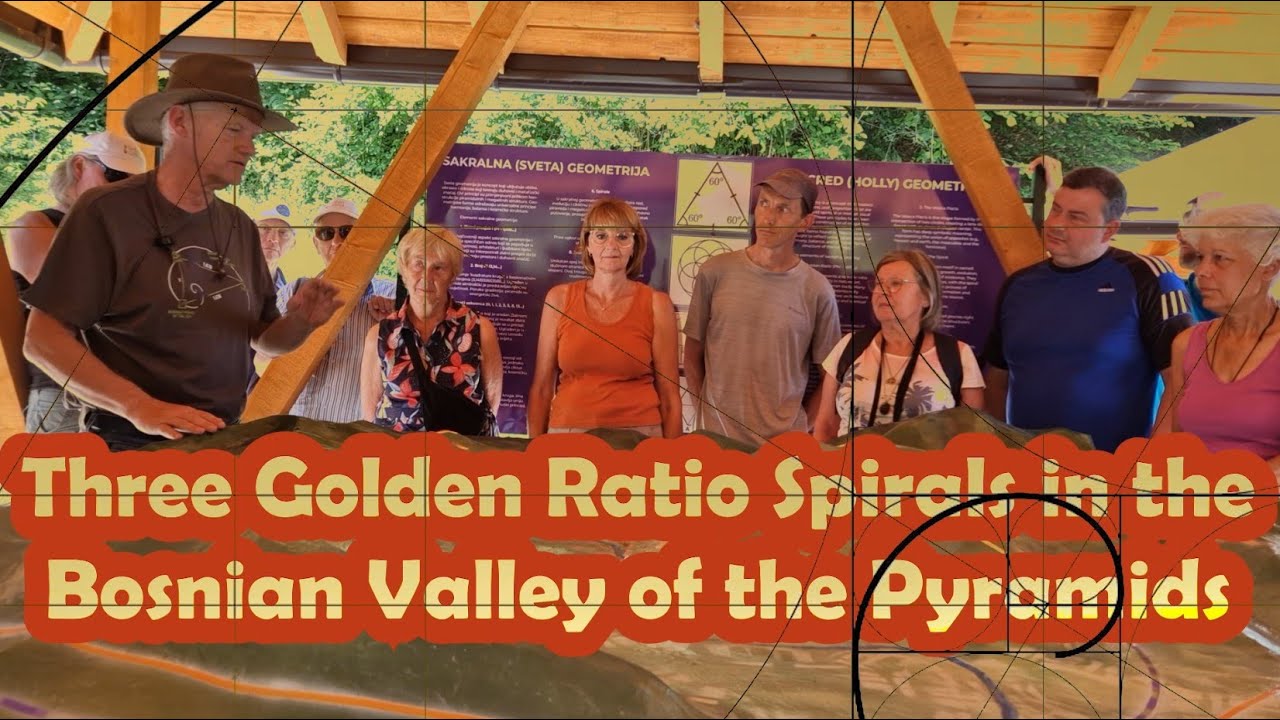 Three Golden Ratio Spirals in the Bosnian Valley of the Pyramids