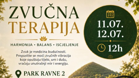Zvučna kupka u Parku Ravne 2: Vikend za tijelo, um i unutrašnji balans