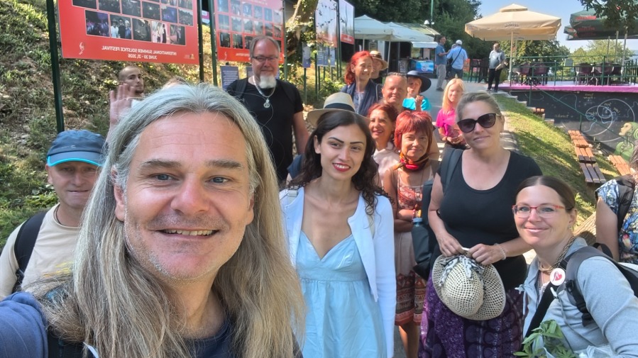 Slovak Jiří Šaharin Has Been Bringing Groups to Visoko for Years: Park Ravne 2 Enriched with a Dodecahedron Installation