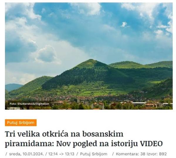 SRBIJANSKI PORTAL B92 O TRI NAJZNAČAJNIJA OTKRIĆA 2023.GODINE U BOSANSKOJ DOLINI PIRAMIDA