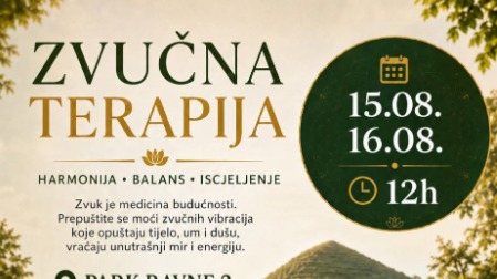 Zvučna terapija u Parku Ravne 2: Vikend za tijelo, um i unutrašnji balans