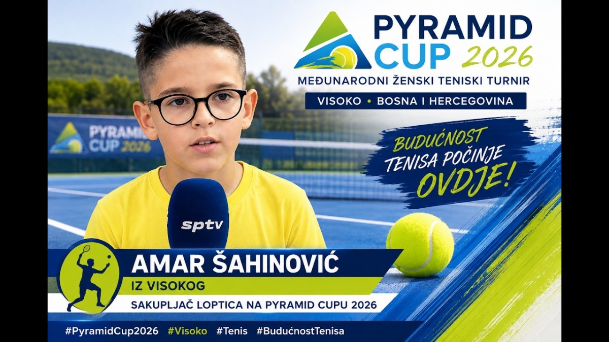 Amar Šahinović sakupljač loptica na međunarodnom ženskom teniskom turniru Pyramid Cup 2026