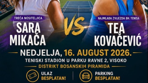 Pozivnica za sve ljubitelje tenisa da podrže naše najbolje teniserke