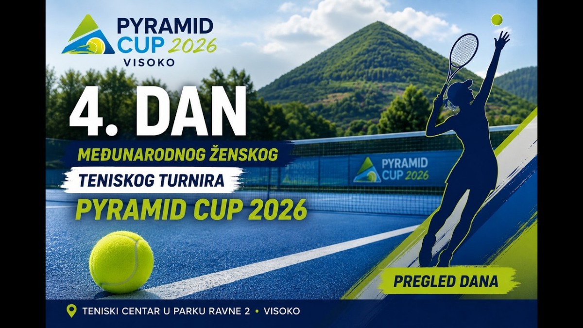 Pregled 4. dana međunarodnog ženskog teniskog turnira Pyramid Cup 2026 Visoko