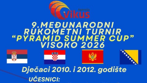 Deveti međunarodni rukometni turnir „Pyramid Summer Cup“ okupio mlade rukometaše u Parku Ravne 2