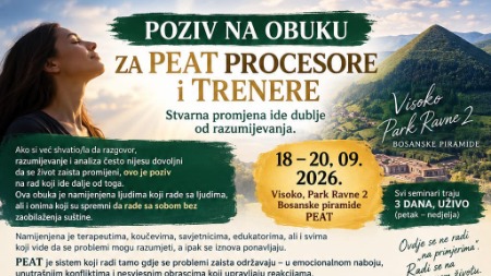 U Parku Ravne 2 od 18. do 20. septembra obuka za PEAT procesore i trenere