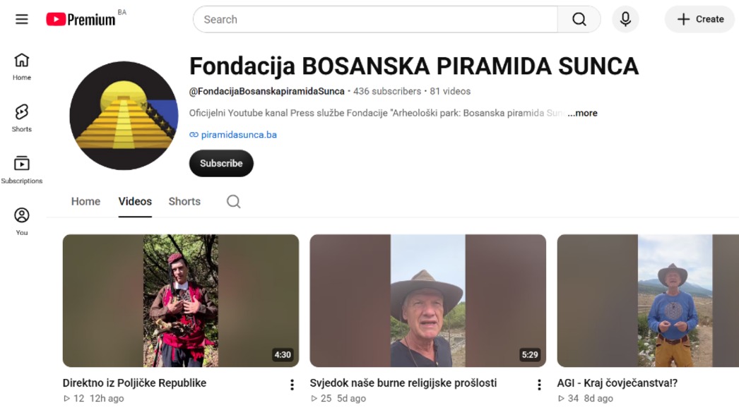 AKTIVIRAN YOUTUBE KANAL FONDACIJE
